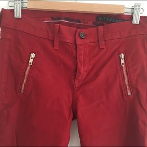 Rockstar Red Crop Skinny Jeans